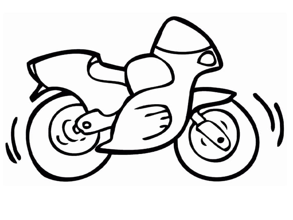 Desenho deLinda Moto para colorir