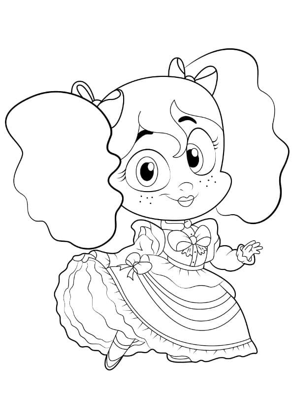 Desenho deLinda Poppy para colorir