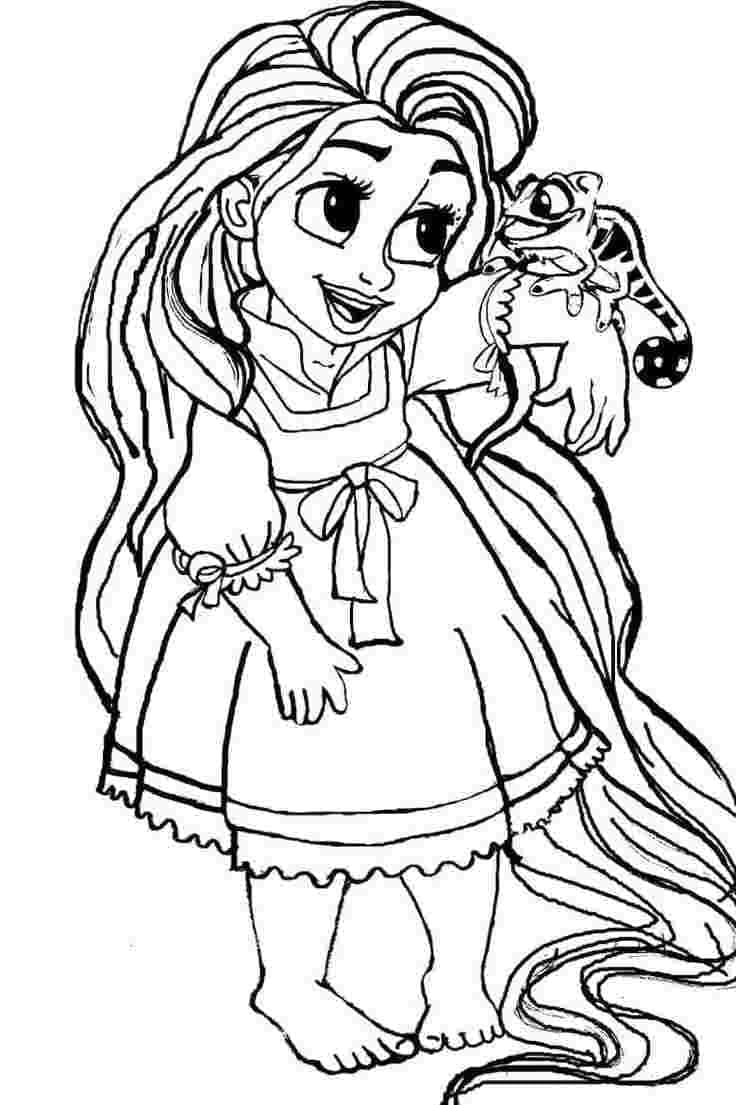 Desenho deLinda Princesa Rapunzel para colorir