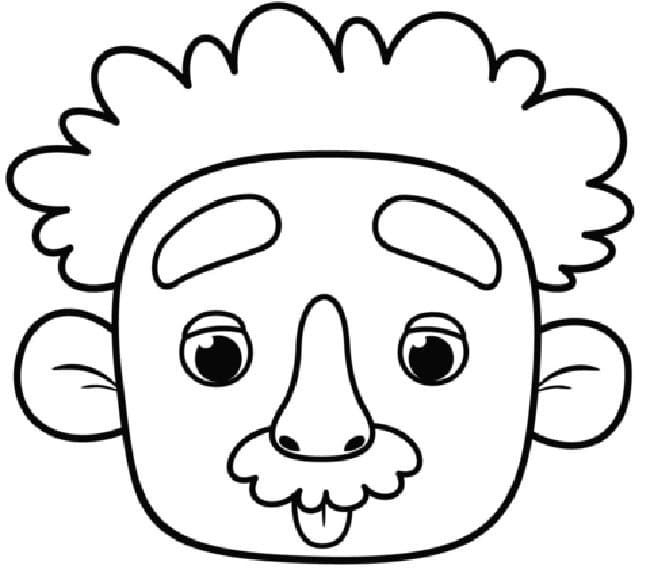 Desenho deLindo Albert Einstein para colorir