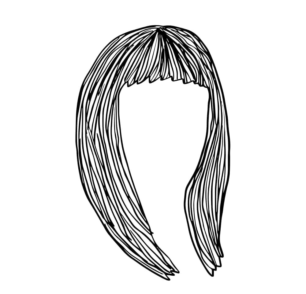 Desenho deLindo Cabelo Comprido para colorir