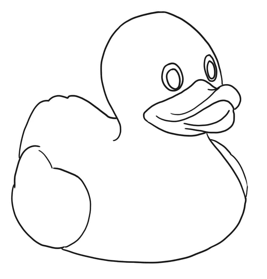 Desenho deLindo Pato de Borracha para colorir