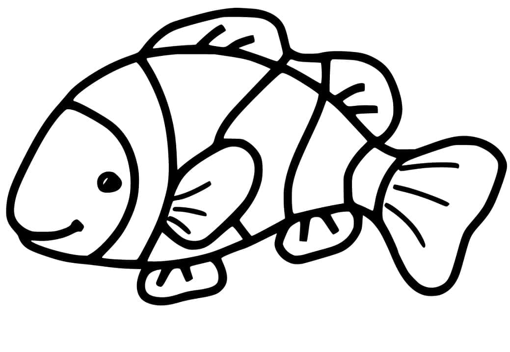 Desenho deLindo Peixe-palhaço para colorir