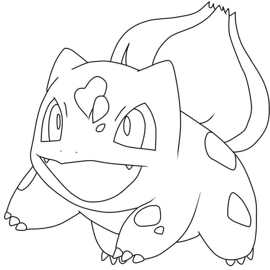 Desenho deLindo Pokémon Bulbasaur para colorir