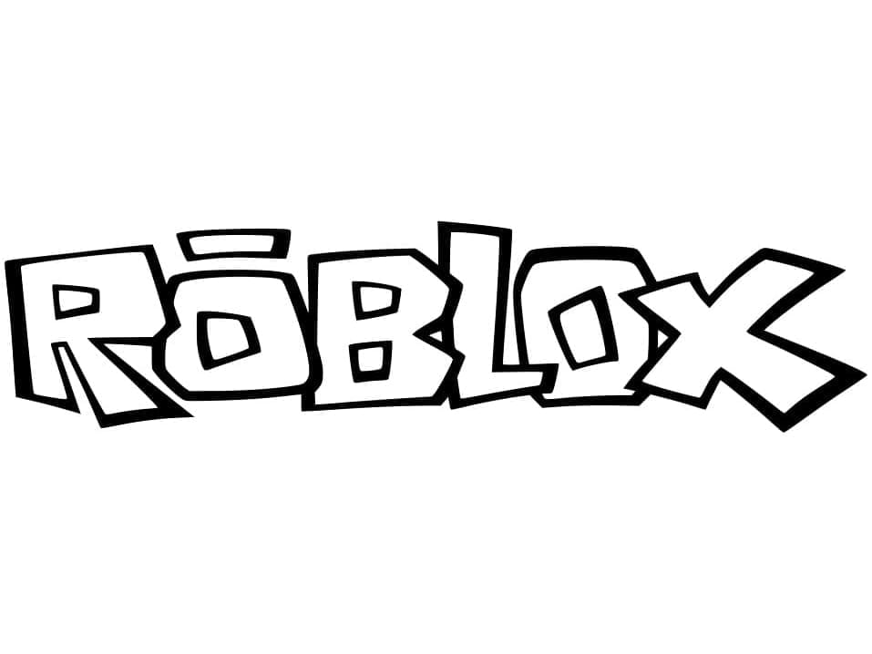 Desenho deLogotipo Roblox para colorir