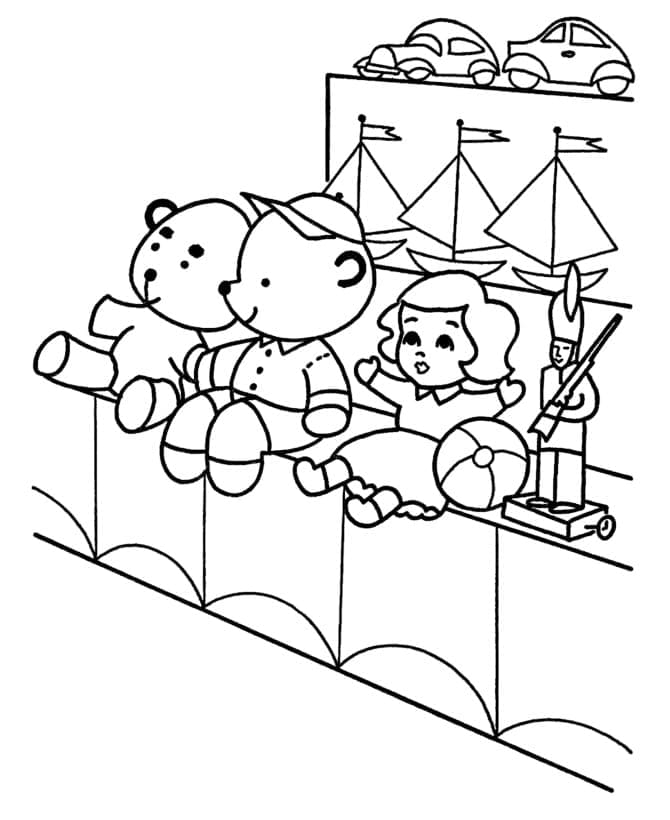 Desenho deLoja de Brinquedos para colorir