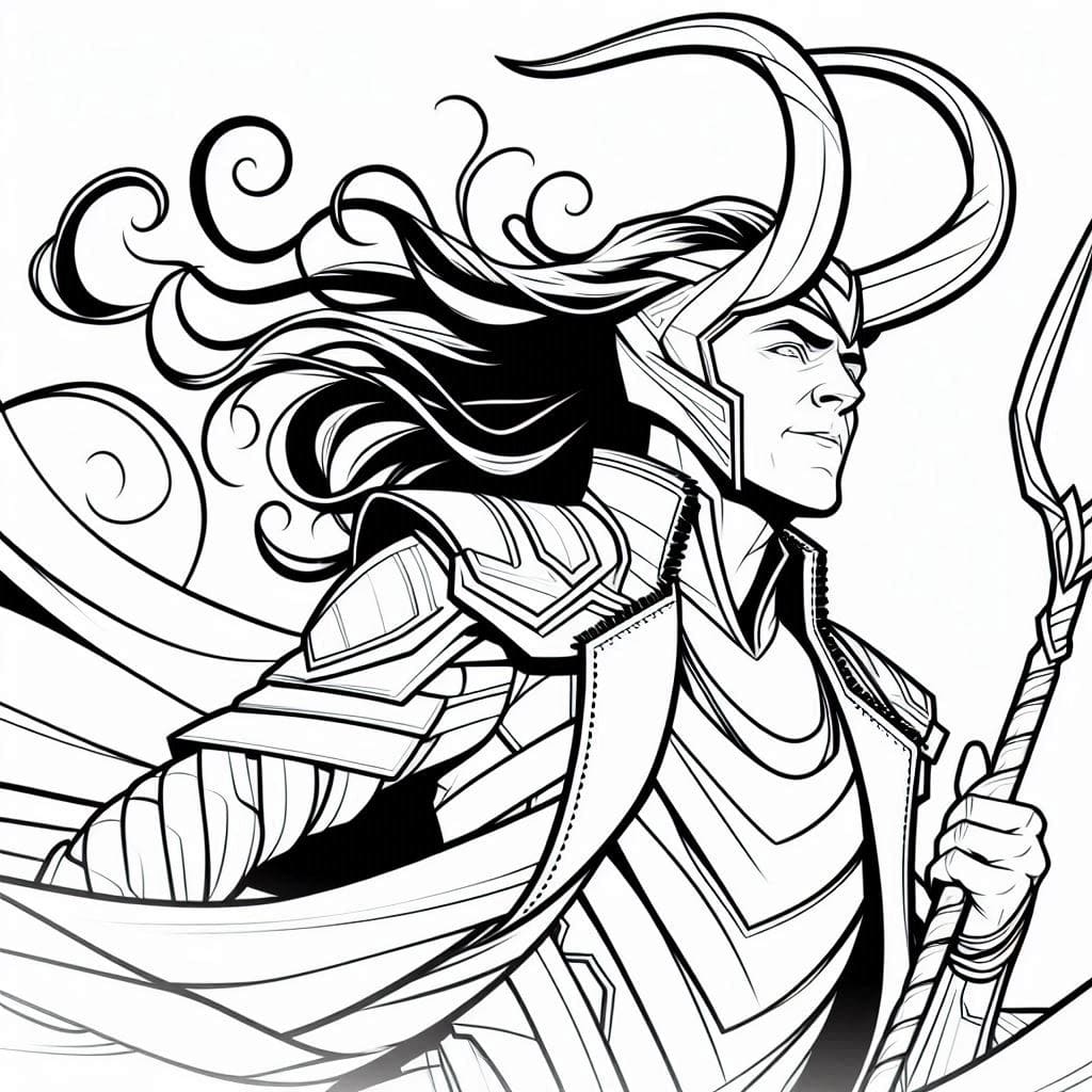 Desenho de Loki É Legal para colorir