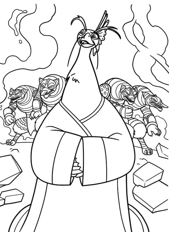 Desenho deLorde Shen de Kung Fu Panda para colorir