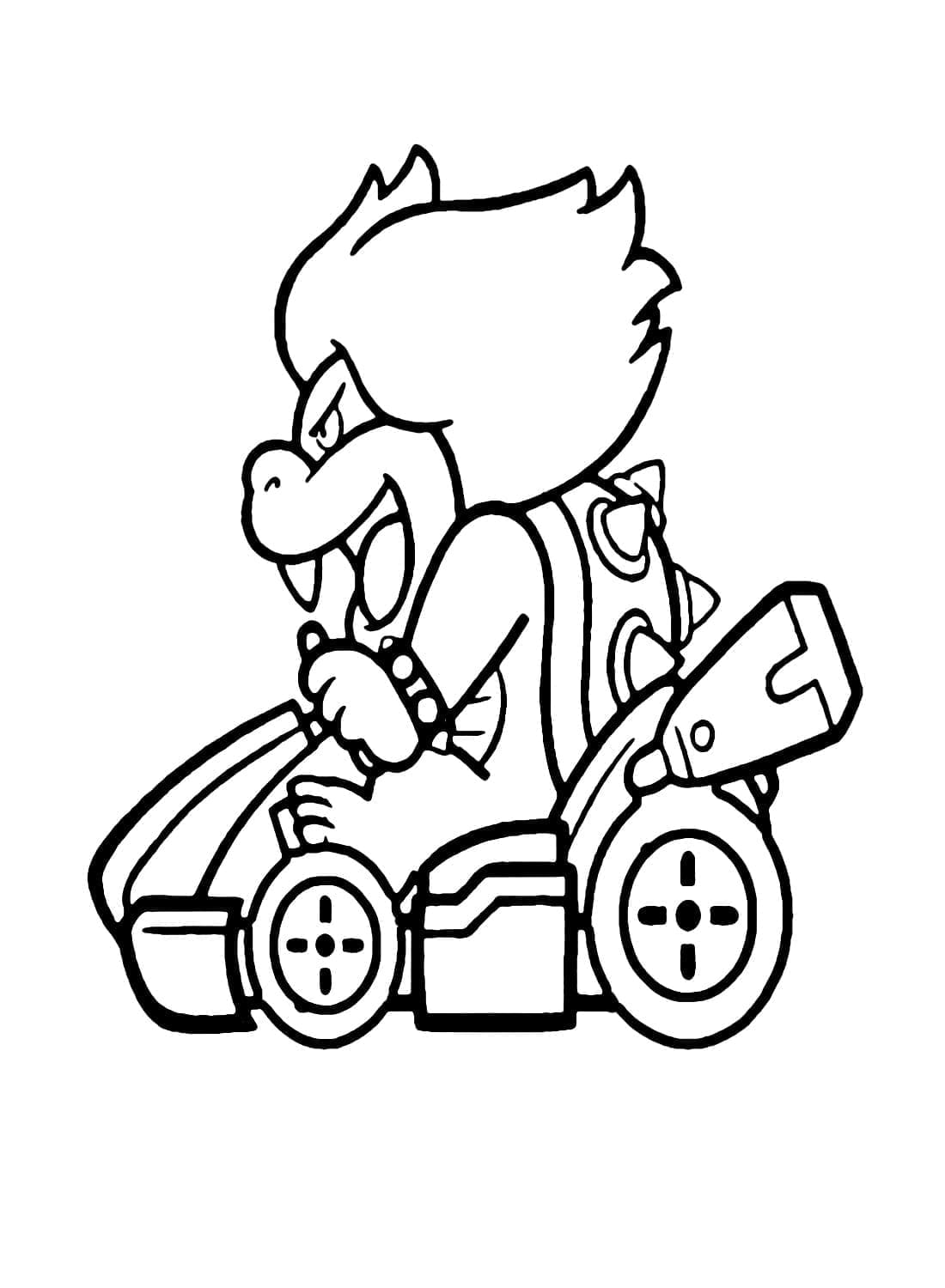 Desenho deLudwig Mario Kart para colorir