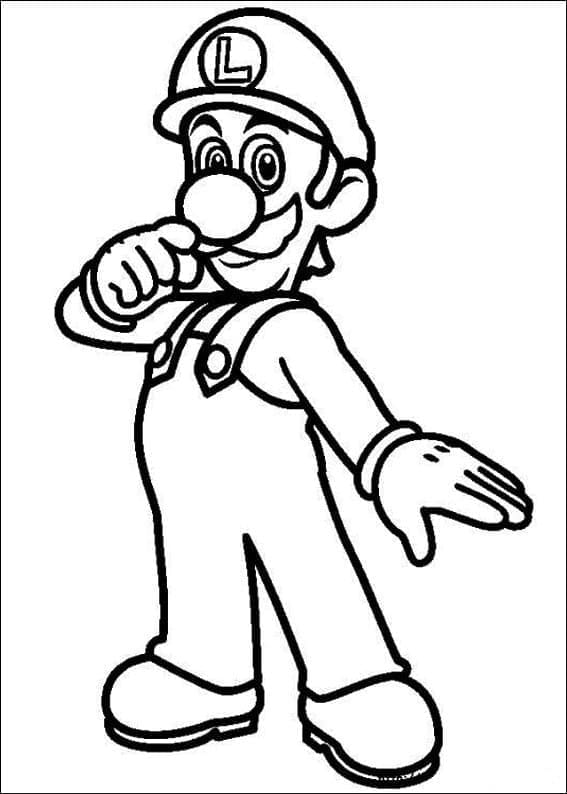 Desenhos de Luigi para colorir