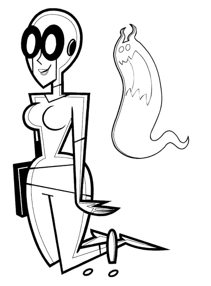 Desenho deMaddie Fenton de Danny Phantom para colorir