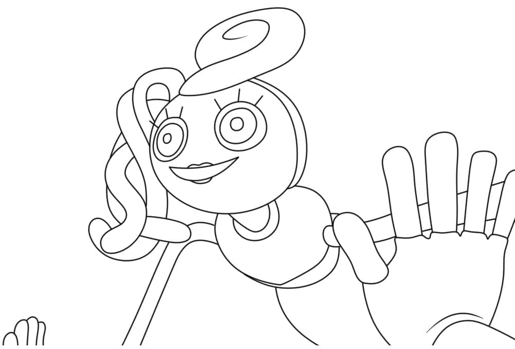 Desenho de Mamãe Pernas Longas de Poppy Playtime para colorir