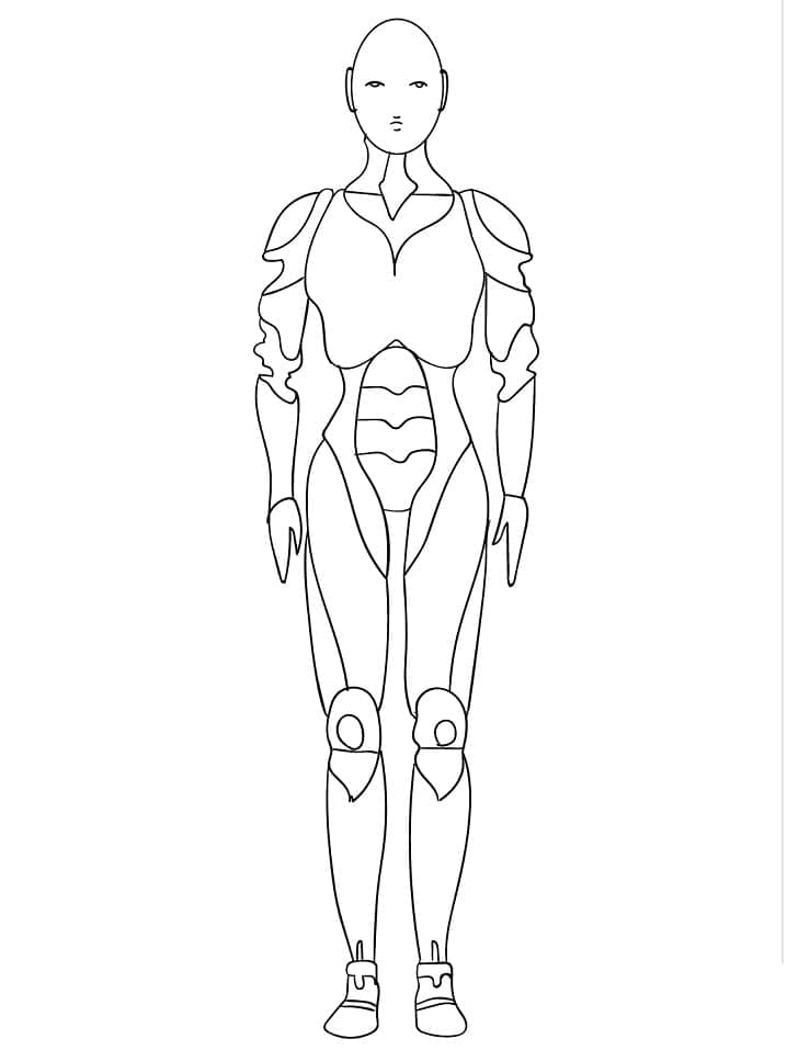 Desenho deManequim 6 para colorir