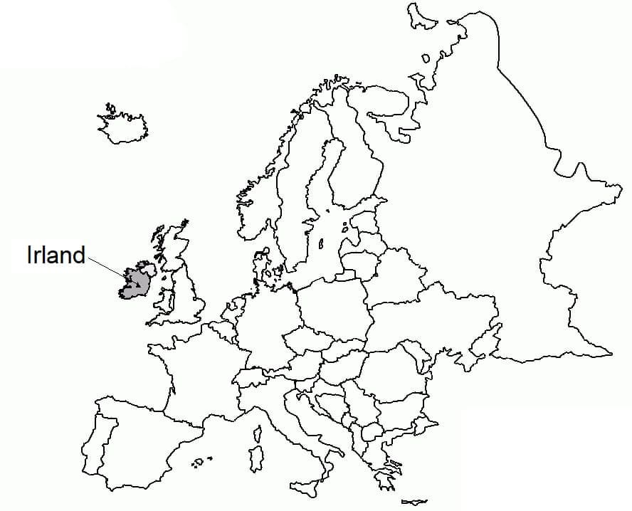 Desenho deMapa da Europa 7 para colorir