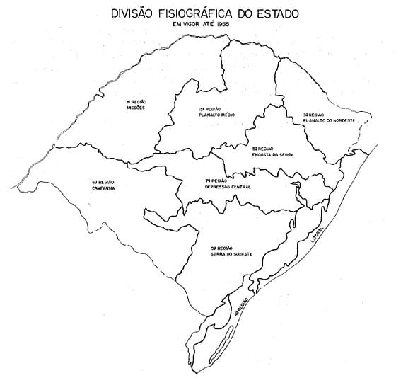 Desenho deMapa do Rio Grande do Sul 12 para colorir