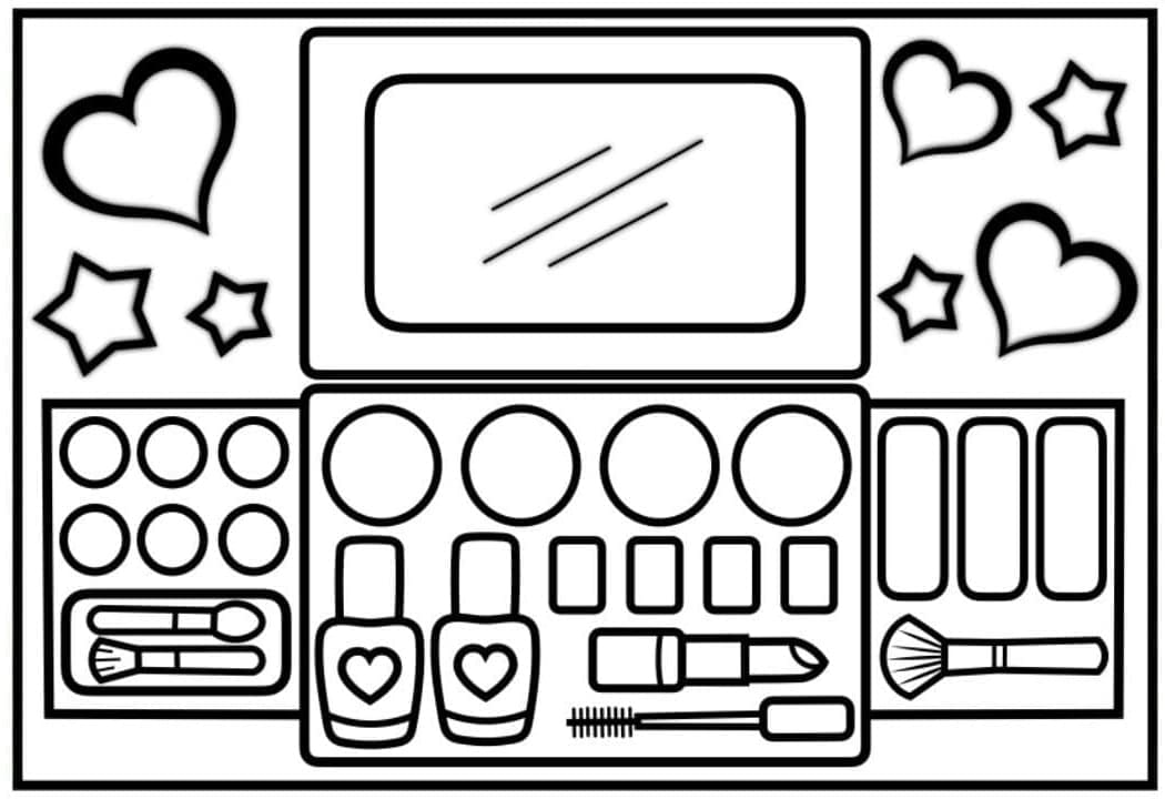 Desenho deMaquiagem Grátis Para Crianças para colorir