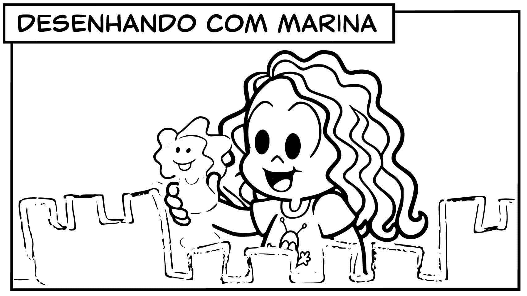 Desenho deMarina Brincalhão para colorir