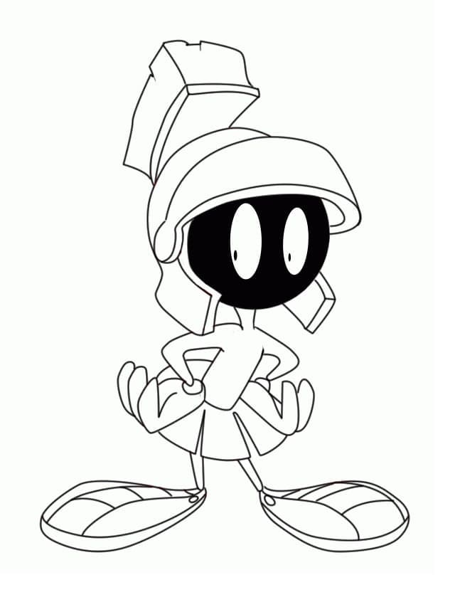 Desenho deMarvin o Marciano Adorável para colorir