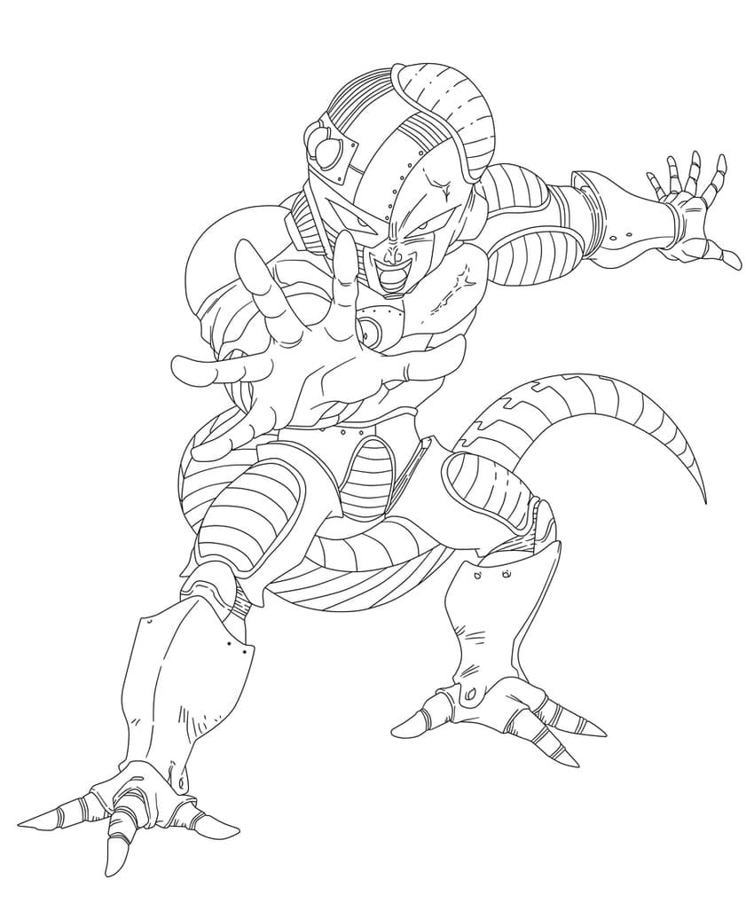 Desenho deMecha Freeza de Dragon Ball para colorir