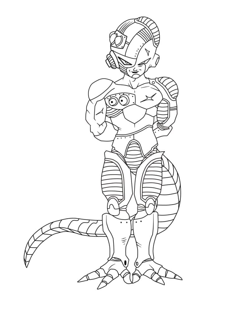 Desenho deMecha Freeza para colorir