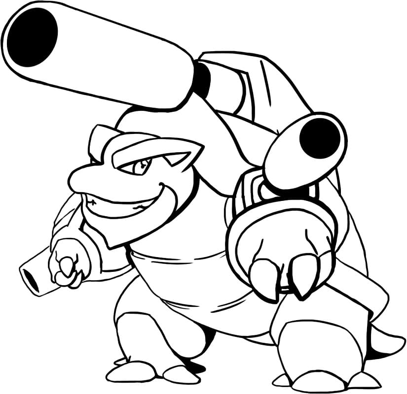 Desenho deMega Blastoise para colorir