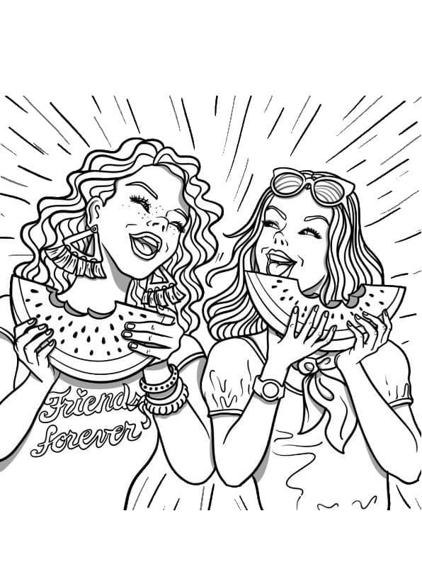 Desenho deMelhores Amigas 13 para colorir