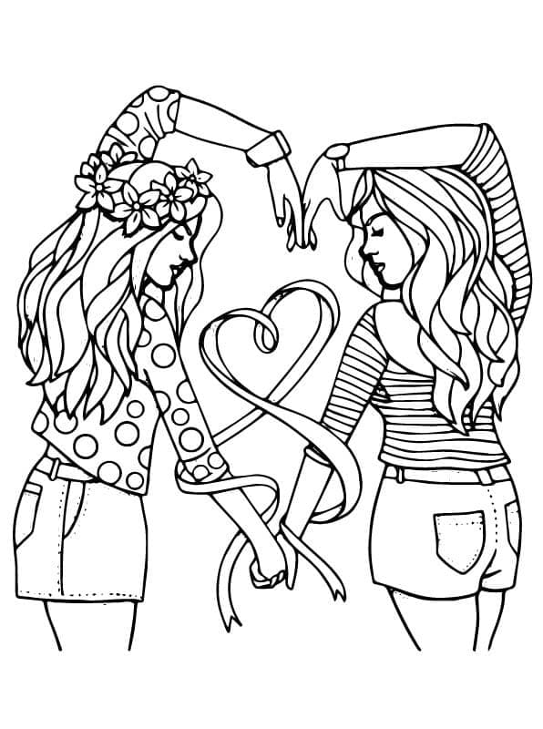 Desenho deMelhores Amigas 3 para colorir