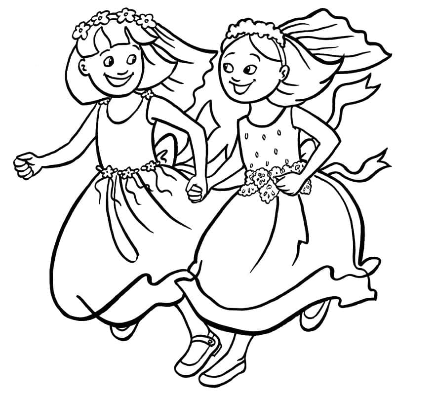 Desenho deMelhores Amigas 5 para colorir