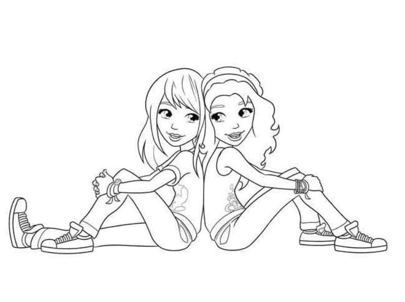 Desenho deMelhores Amigas 6 para colorir