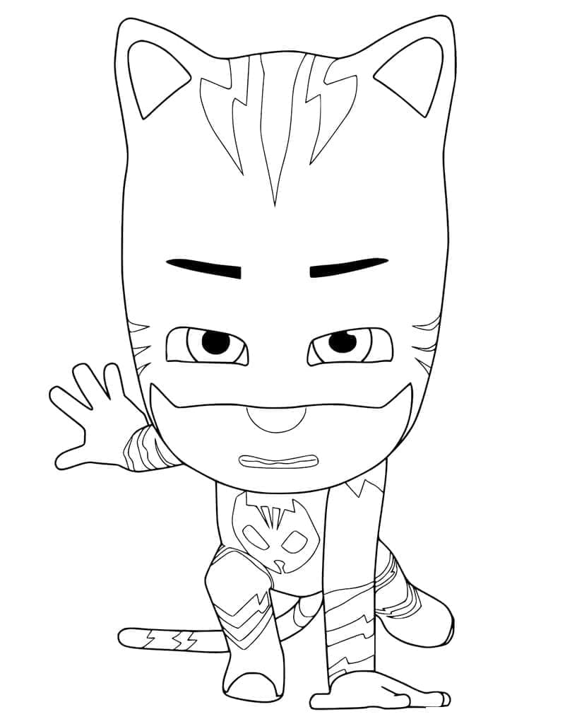 Desenho de Menino Gato de PJ Masks para colorir