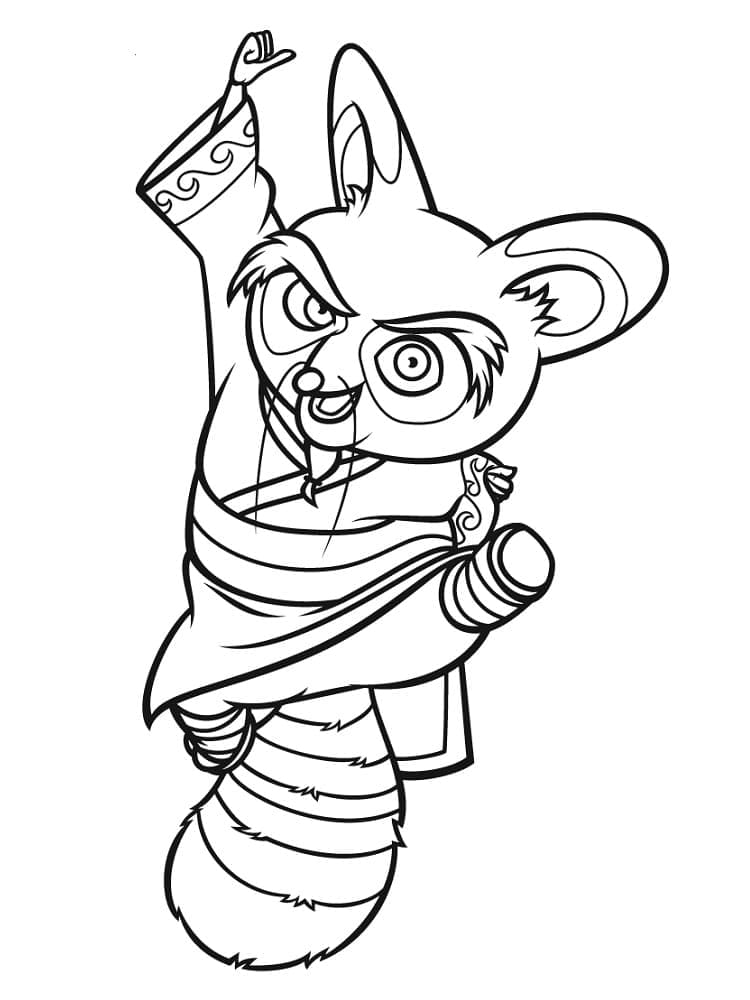 Desenho deMestre Shifu para colorir