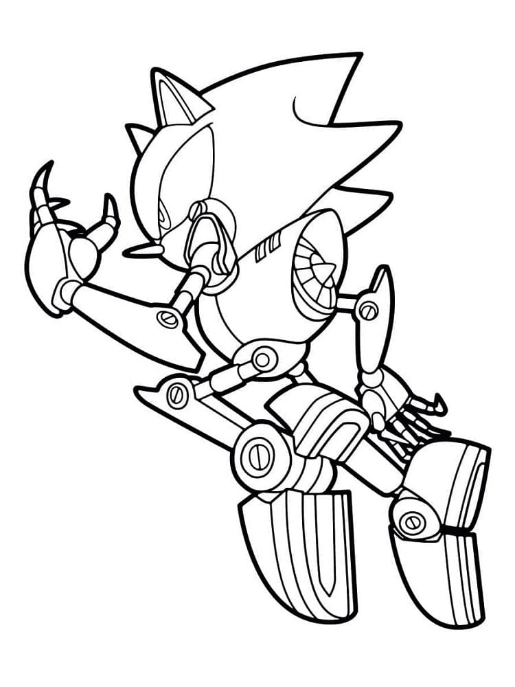 Desenho deMetal Sonic 2 para colorir