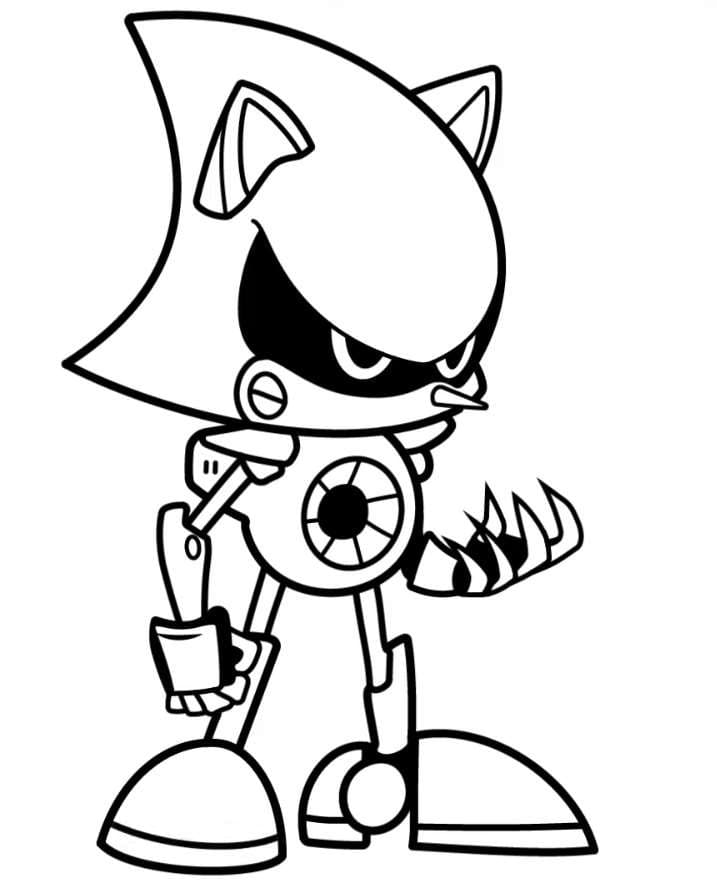 Desenhos de Metal Sonic para colorir