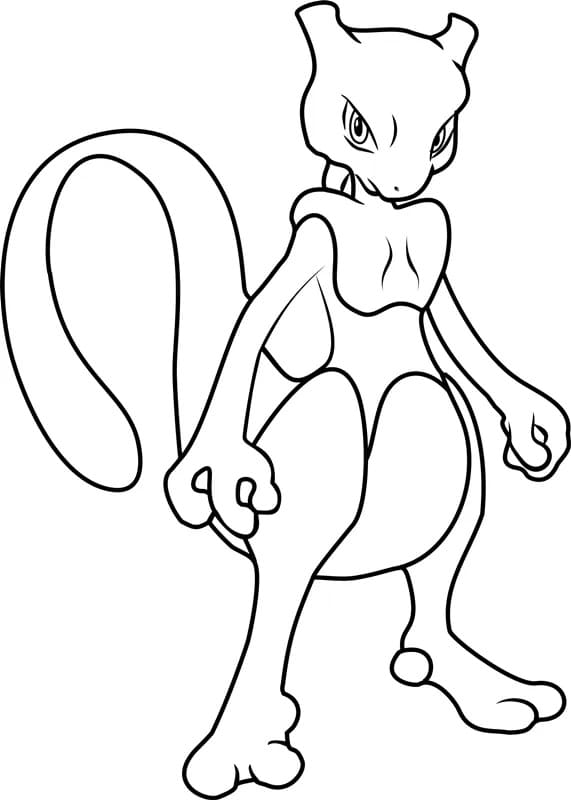 Desenhos de Mewtwo para colorir