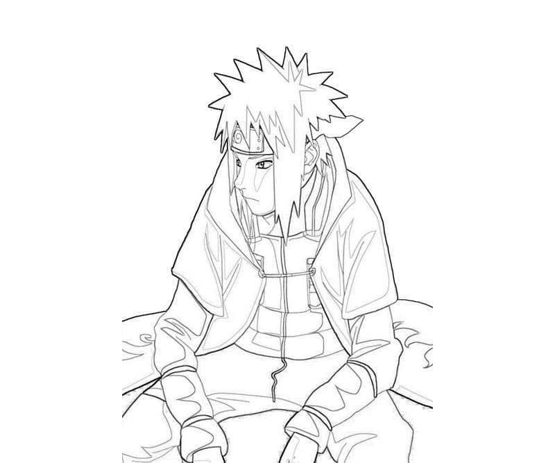 Desenho deMinato de Anime para colorir