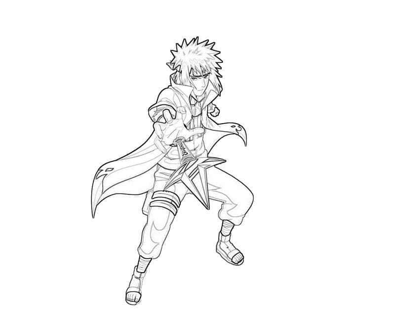 Desenho deMinato de Naruto Shippuden para colorir