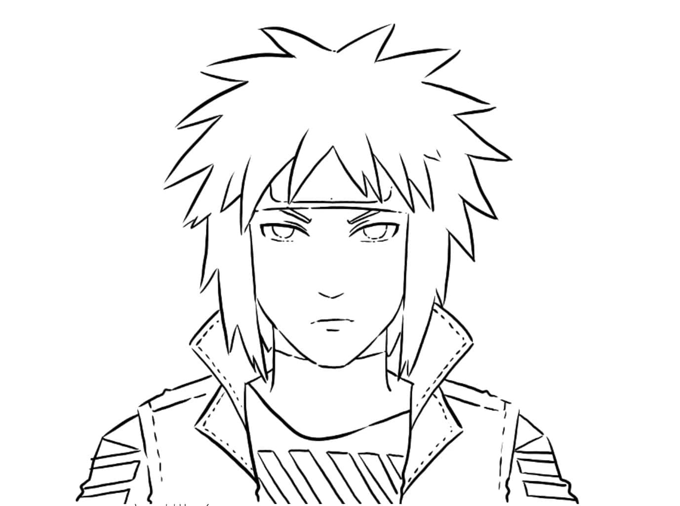 Desenho deMinato Namikaze para colorir