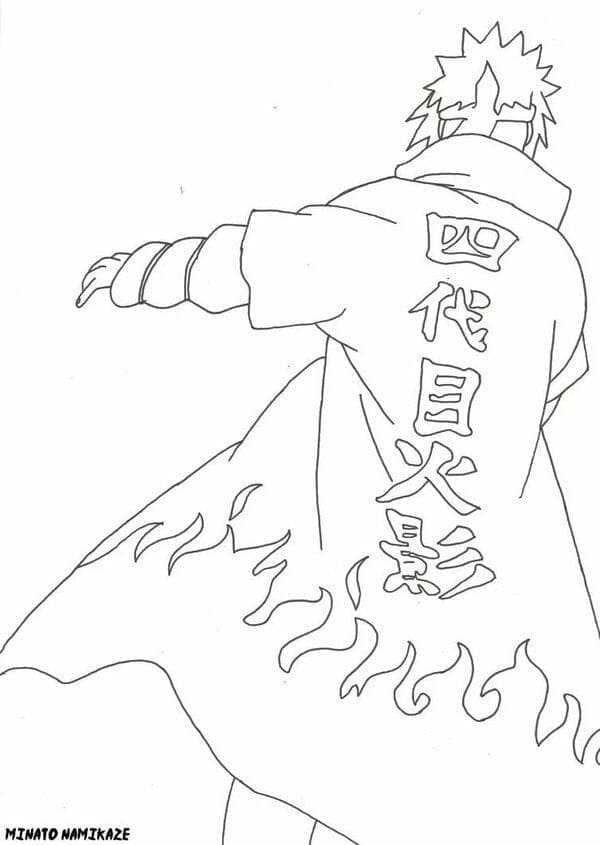 Desenho deMinato Quarto Hokage para colorir