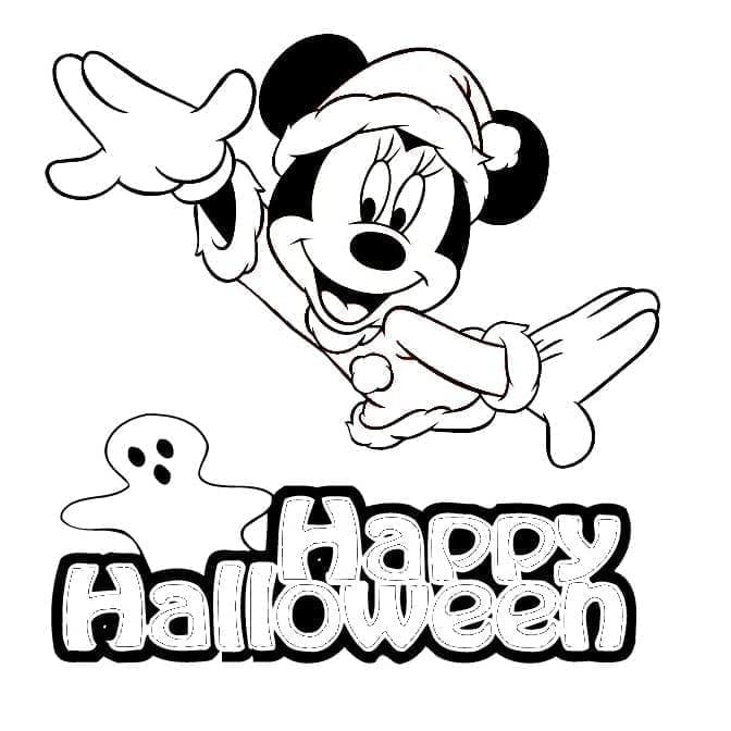 Desenhos de Disney Halloween para colorir