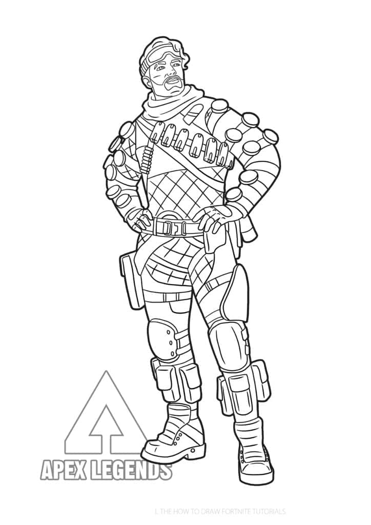 Desenho deMirage de Apex Legends para colorir