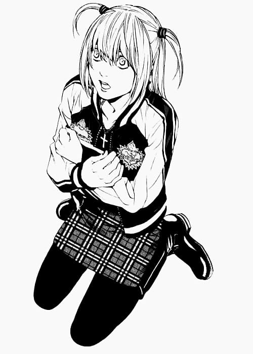 Desenho deMisa Amane de Death Note para colorir