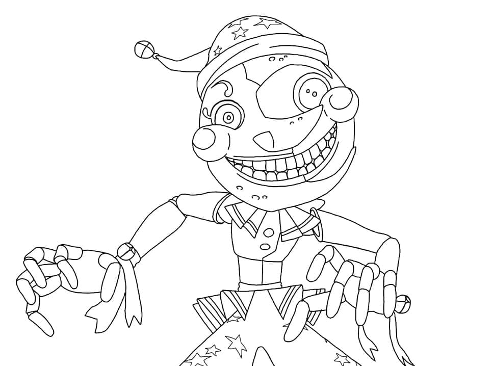 Desenho deMoondrop FNAF para colorir