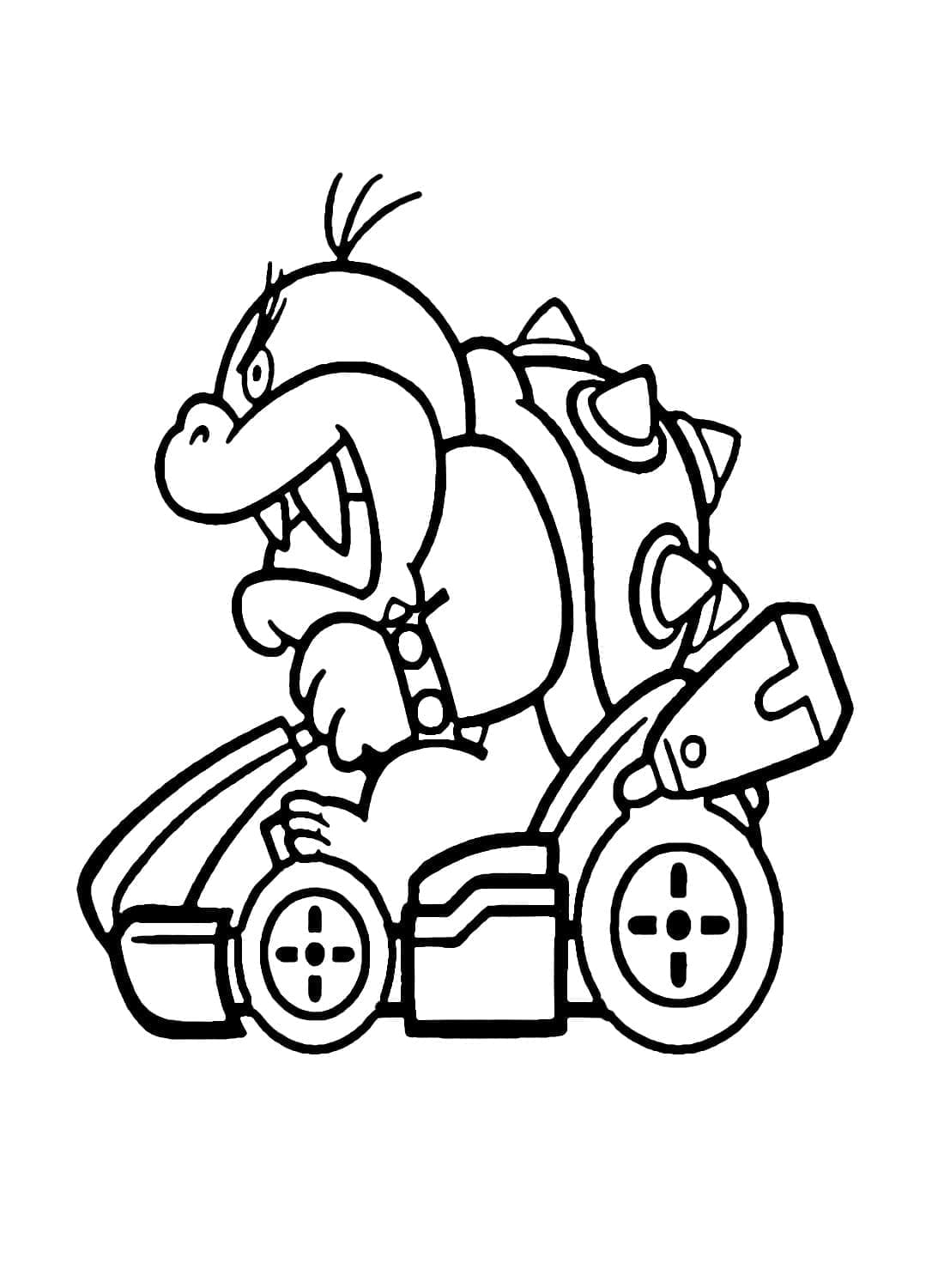 Desenho deMorton Koopa Mario Kart para colorir