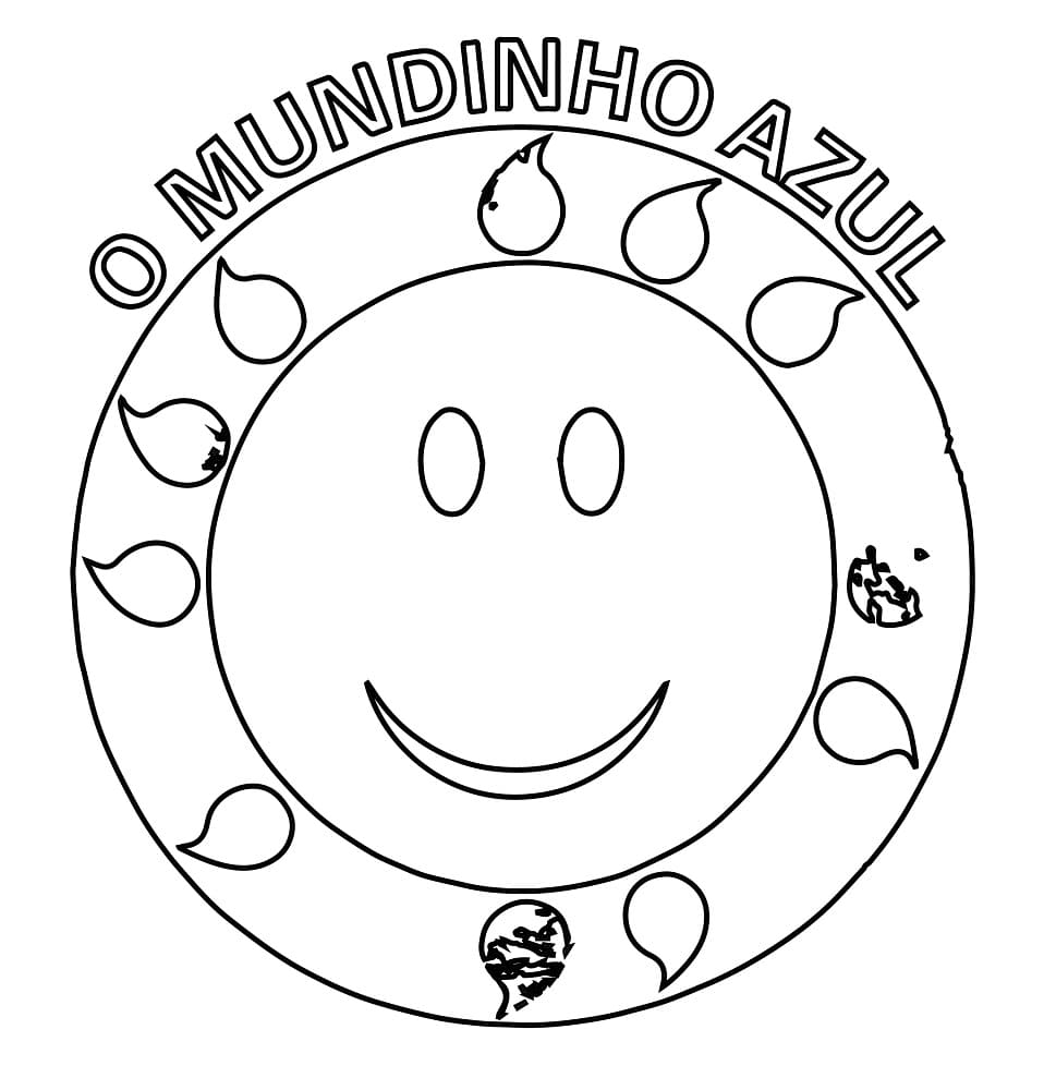 Desenho deMundinho Azul para colorir