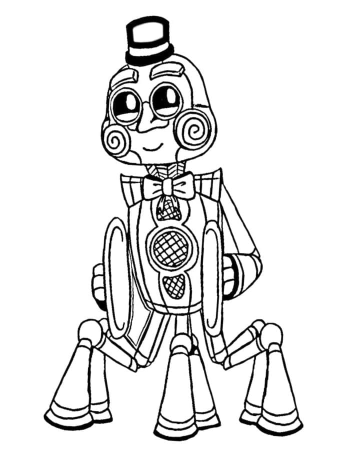 Desenho deMusic Man de FNAF para colorir