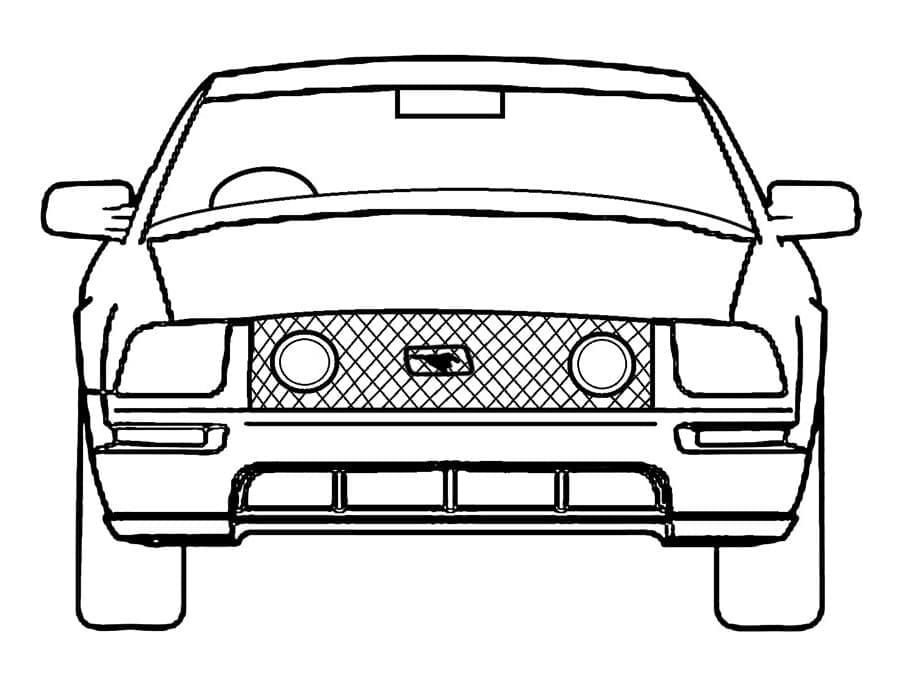 Desenho deMustang Grátis Para Meninos para colorir