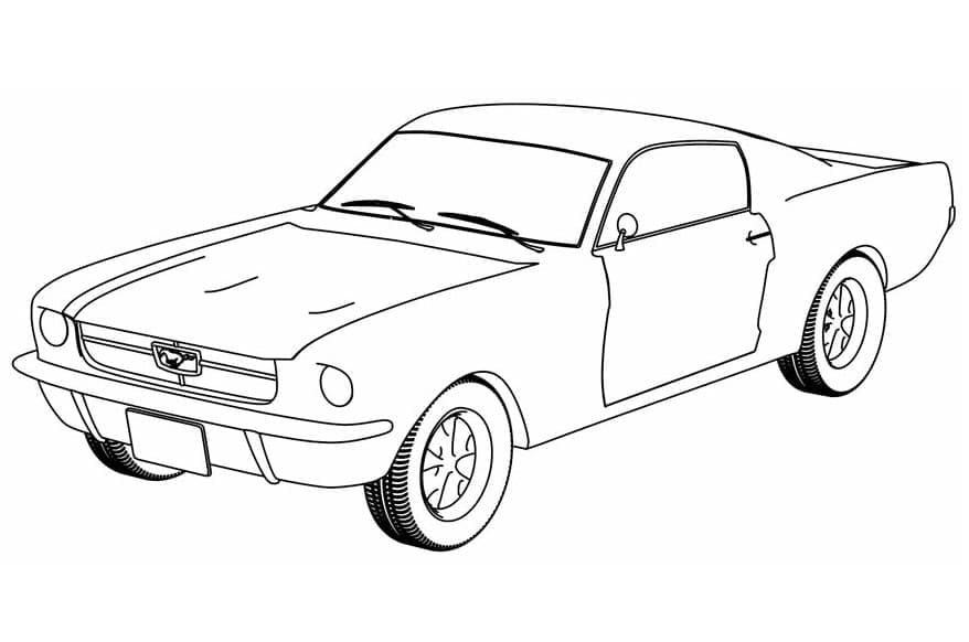 Desenho deMustang Para Meninos para colorir