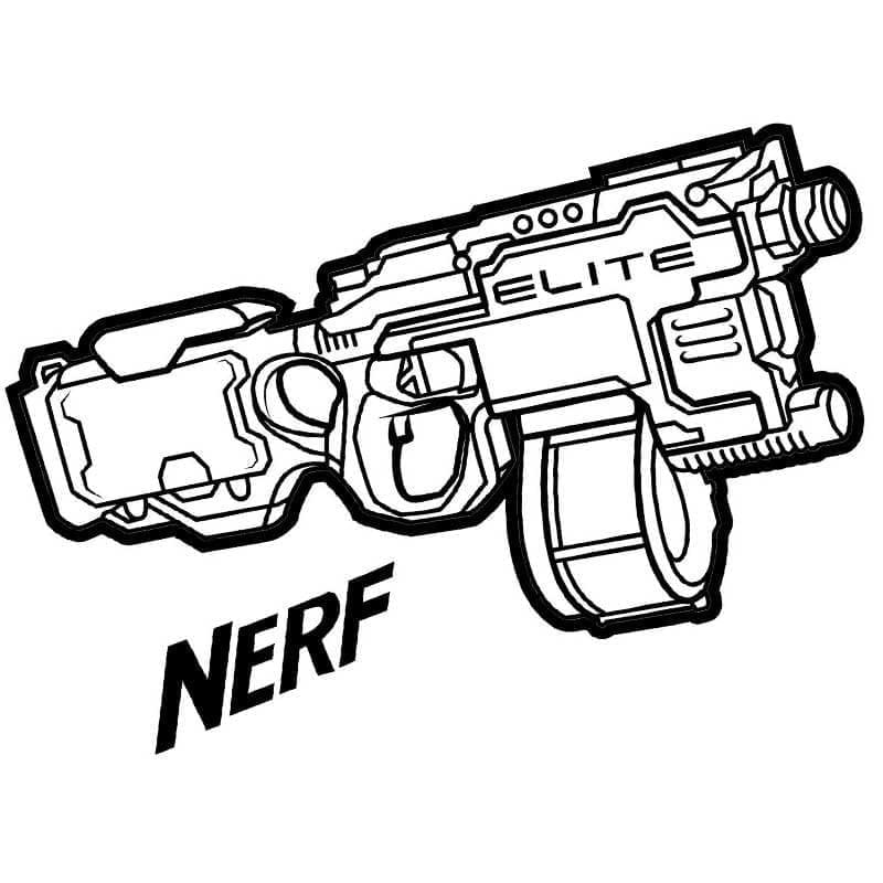 Desenho deNerf Elite para colorir