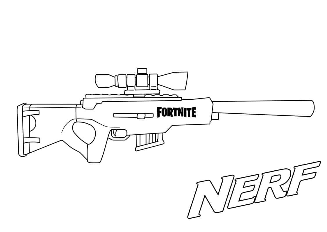 Desenho deNerf Fortnite para colorir