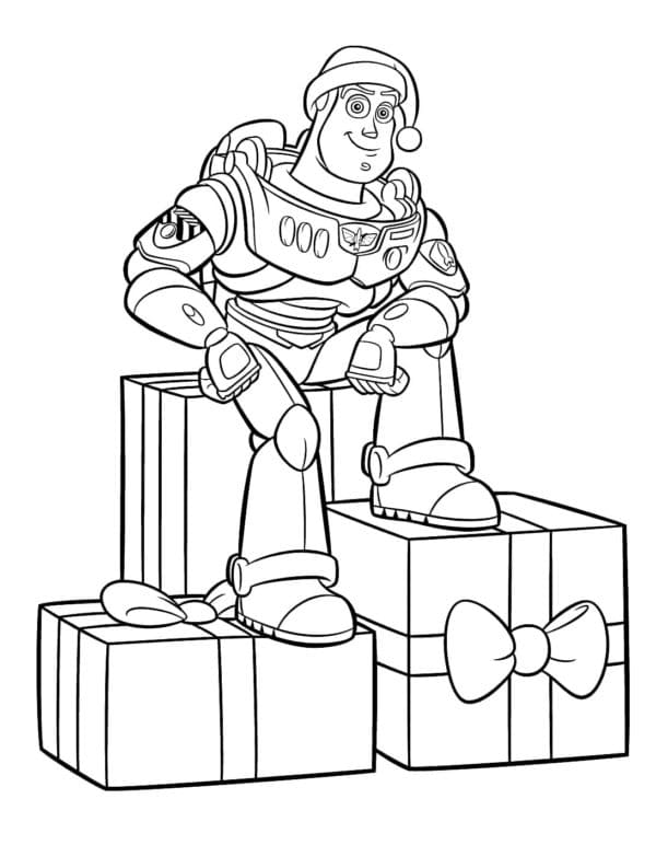 Desenho deO Ano Novo Está Chegando Toy Story para colorir